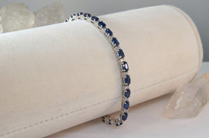 Sapphire and Diamond Tennis Bracelet