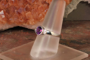 Amethyst and Diamond Ring