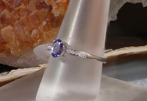 Tanzanite and Diamond Ring