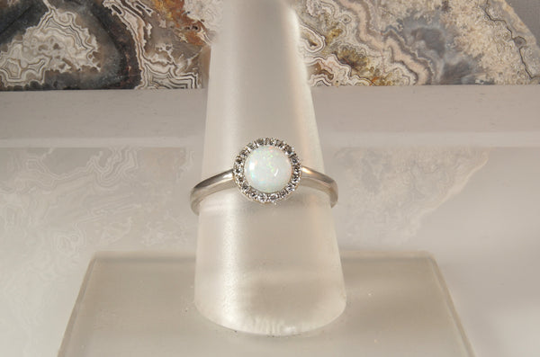 Opal and Diamond Ring