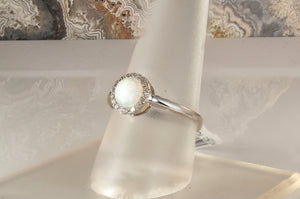 Opal and Diamond Ring