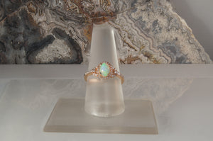 Stunning Opal Halo Ring