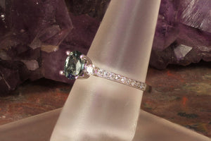 Montana Sapphire and Diamond Ring