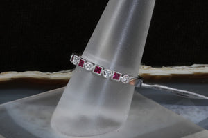 Alternating Ruby and Diamond Stacker