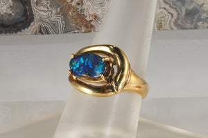 Handmade Boulder Opal Ring