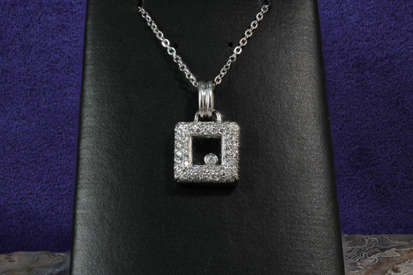 Sale! Square Window Diamond Pendant