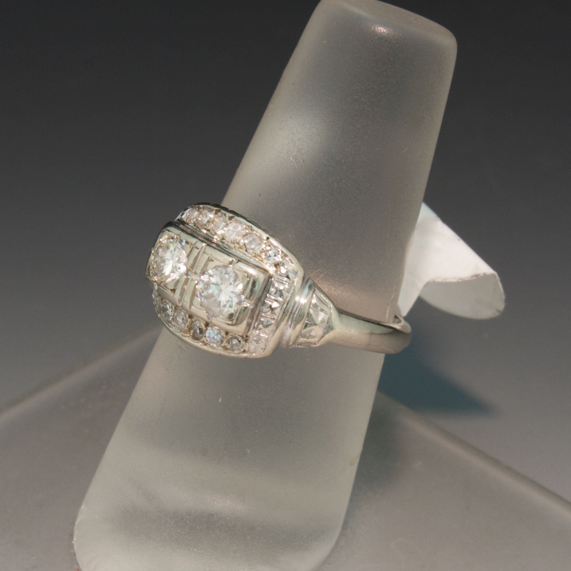 1930s Round Domed Diamond Ring | Exquisite Jewelry for Every Occasion | FWCJ