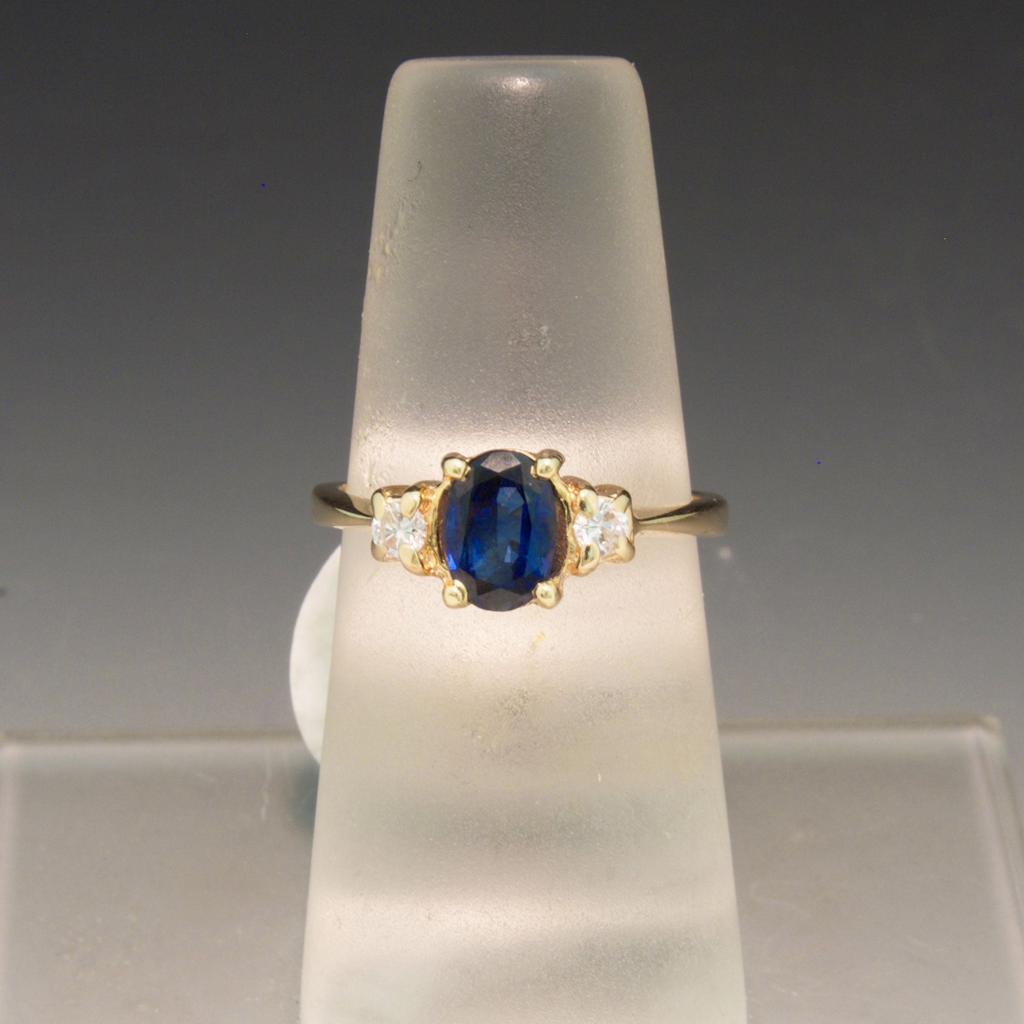 Vintage Art Nouveau Style Diamond Row Twist 14ct 14K Yellow Gold Ring –  Lancastrian Jewellers