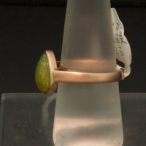 Unique Handmade 14K Rose Gold Ethiopian Opal Ring